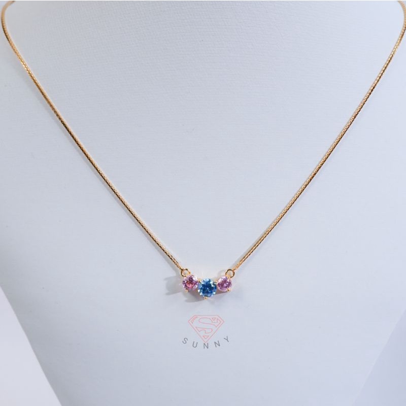 Kalung smile emas asli 375%