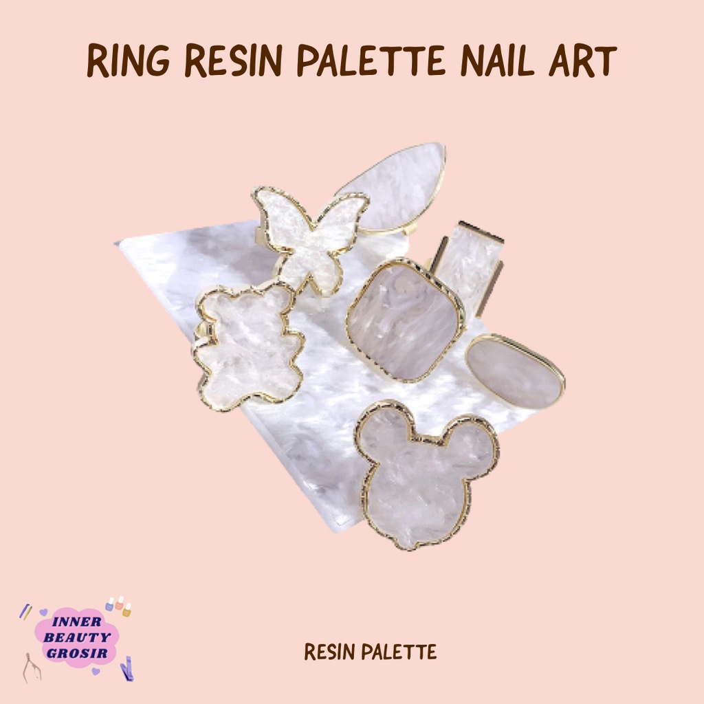 Ring Resin Palette Nail Art