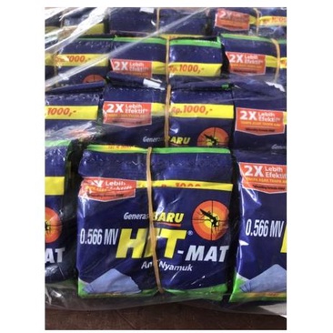 ^ KYRA ^ HIT Mat Anti Nyamuk Refill Tanpa Asap Tanpa Abu - Kemasan Kotak REFILL saja - Isi 18+6 MAT