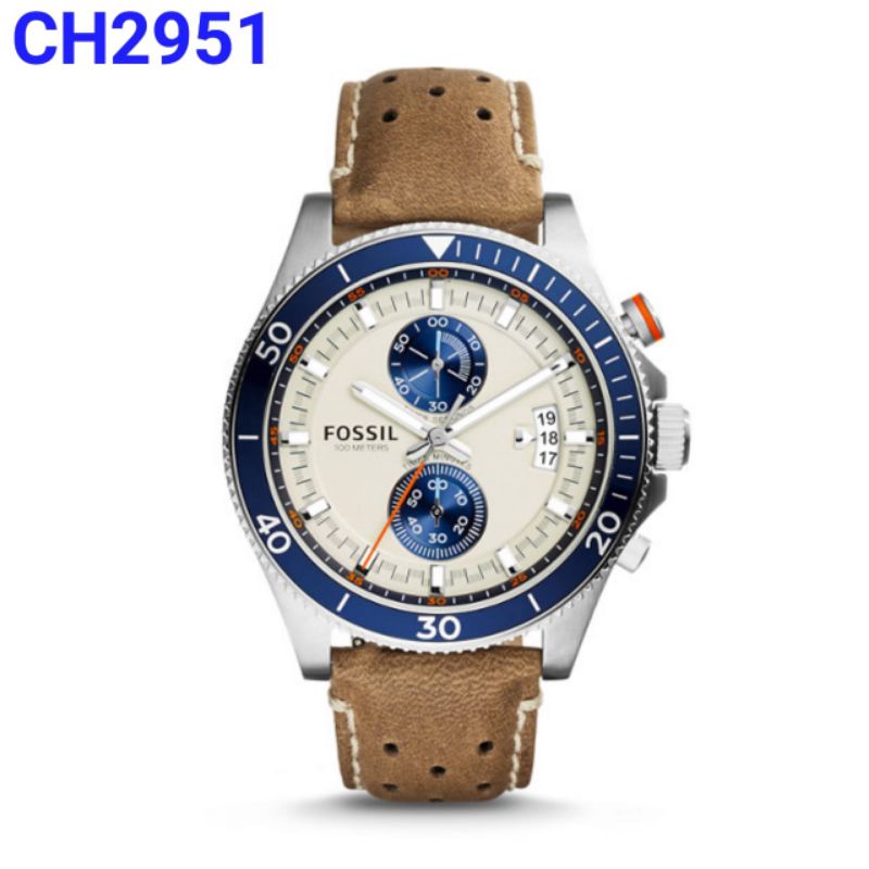 JAM TANGAN FSSIL PRIA CH-2951 STRAP LEATHER ORIGINAL BM