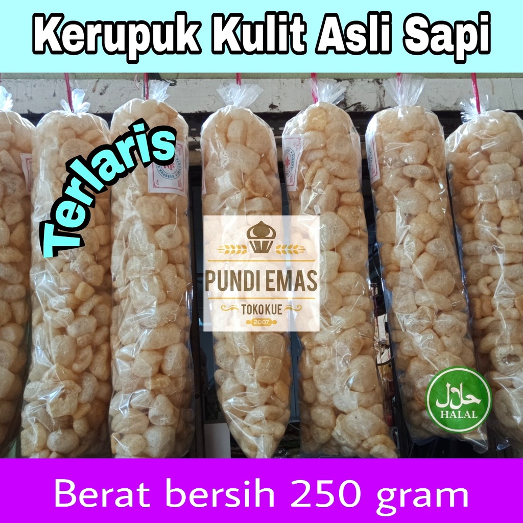 Kerupuk Kulit Asli Sapi Halal ( DOROKDOK PALING RARIS )