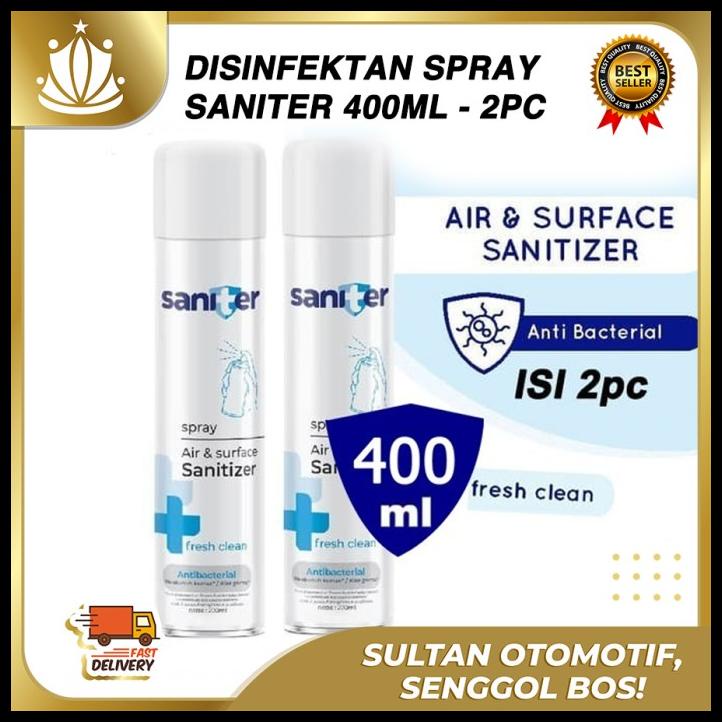 Jual Saniter Disinfektan Spray Disinfectant Virus Isi 2 Twinpack