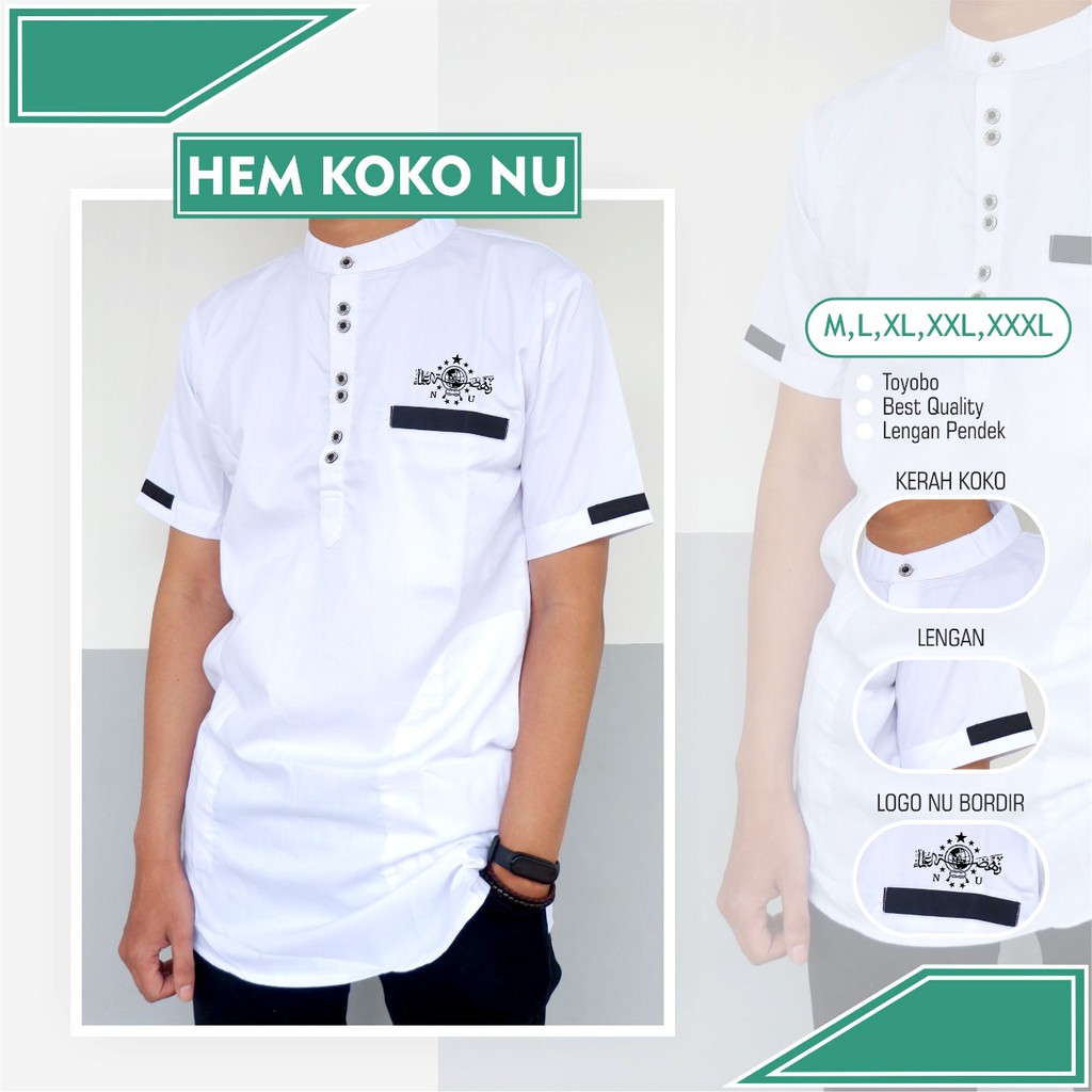 Kemeja Koko Nu  | kemeja guz azmi | koko nu | kemeja koko pria NU