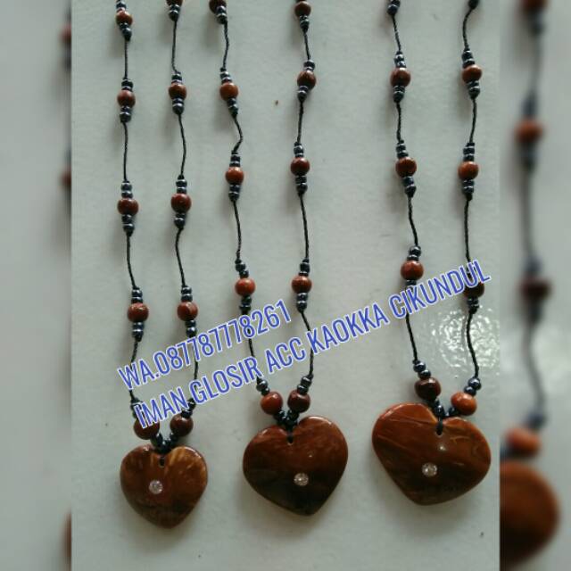 Kalung kaokkah lov bintang kayu kaokka