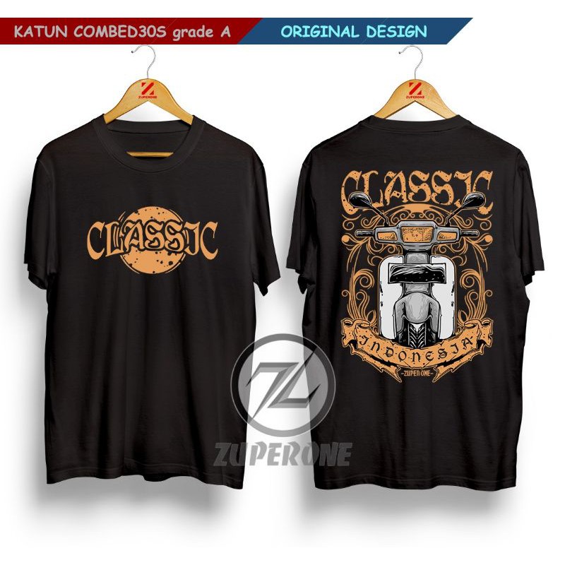 ZUPERONE KAOS MOTOR CLASSIC HONDA ASTREA LEGENDA GRAND PRIMA IMPRESSA STAR DISTRO KATUN COMBED 30S