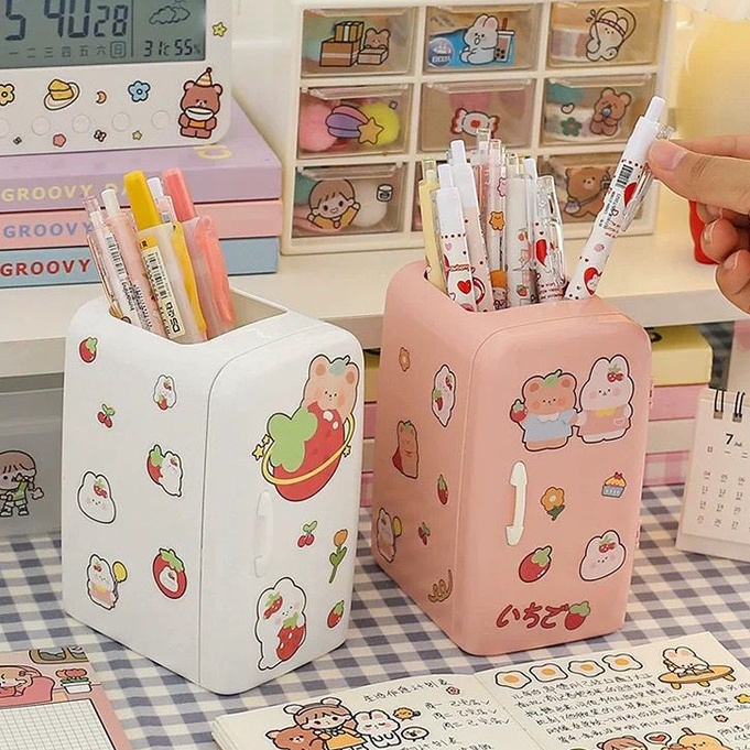 

[randomstuff] Kotak Pensil Bentuk Kulkas Unik Serbaguna Dengan Laci Kotak Pena Cute Fridge Penholder Berkualitas Korean Style Tempat Pensil Aesthetic Desk Decoration Stationary Kit