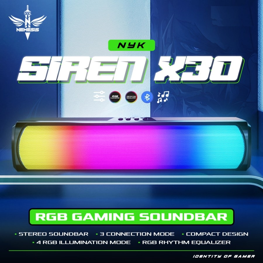 NYK X30 Siren RGB Audio Gaming Speaker Bluetooth