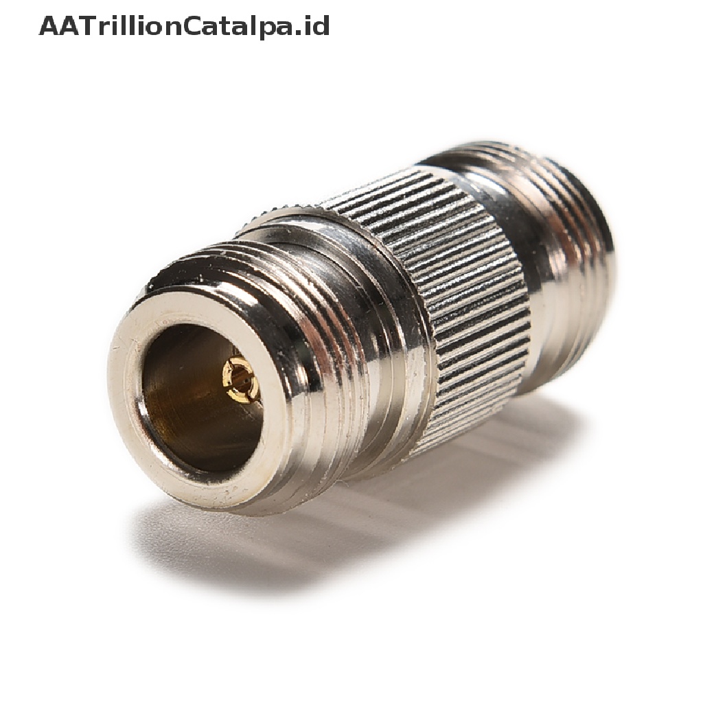 Adapter Konektor Coaxial RF Lurus Ganda Tipe N Female Jack Ke N Female