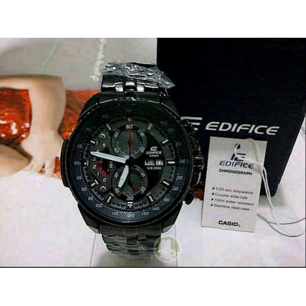 Casio Edifice EFR 558D - 1A2VUDF Chain Stainless FullBlack