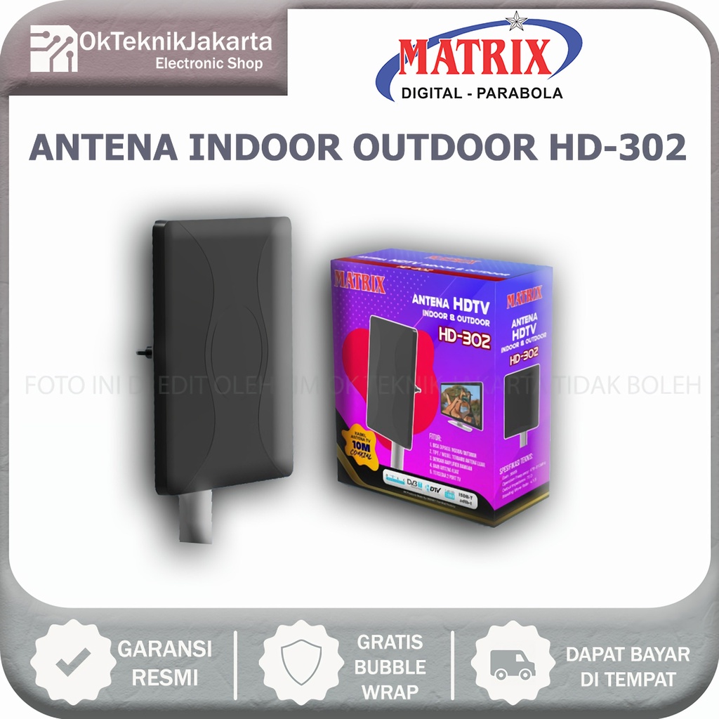 Antena TV Digital Matrix HD 302 Set Top Box DVB T2