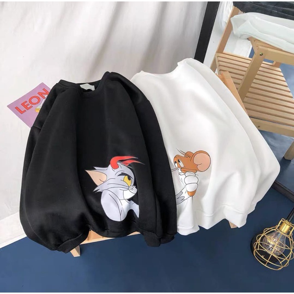 CARTOON SWEATER Tom And Jerry COUPLE PRIA WANITA - SWEATER COUPLE - CREWNECK SWEATER TERBARU