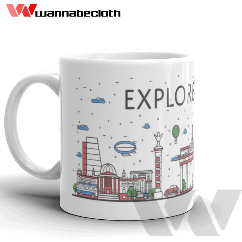 Gelas Berlin Germany Jerman Mug Berlin Germany Jerman Souvenir Berlin Mug World City Explore Berlin
