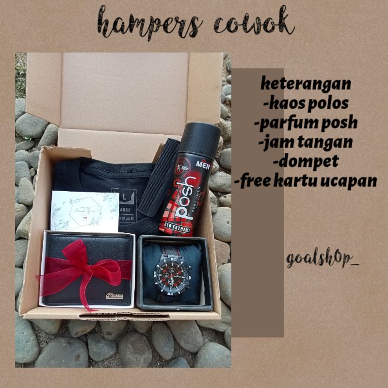 

(siap kirim)GIFT BOX/HAMPERS COWOK