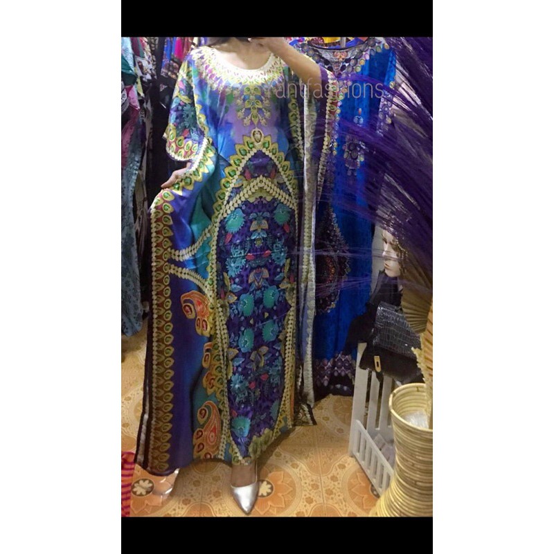 Kaftan import India sutra silk
