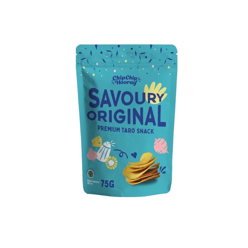 

Chip Chip Hooray Premium Taro Snack - Savoury Original - 75 g