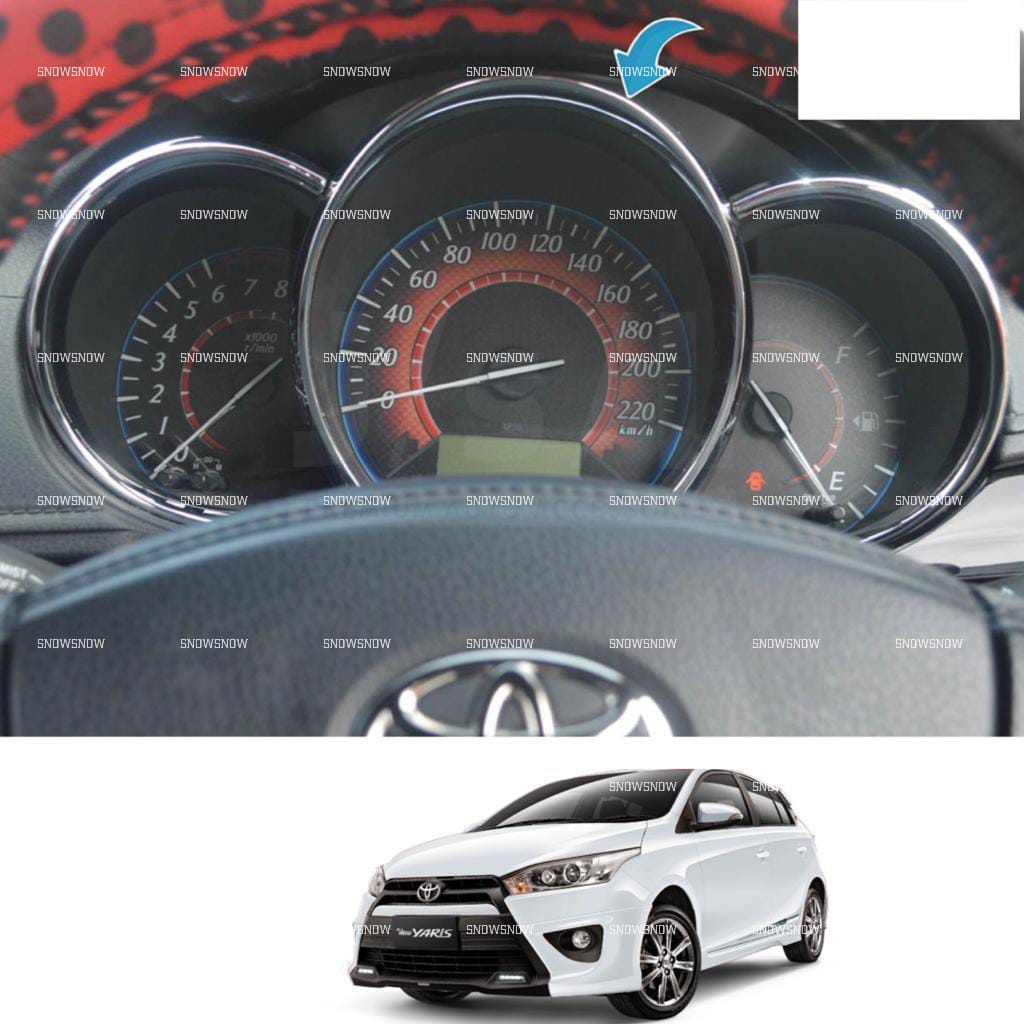 Speedometer Cover Grand All New Yaris 2014 2017 2020 Chrome