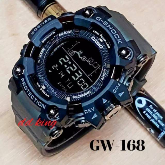 Jam Tangan Casio Gshock B1000 Water Resist - Hitam tali Abu