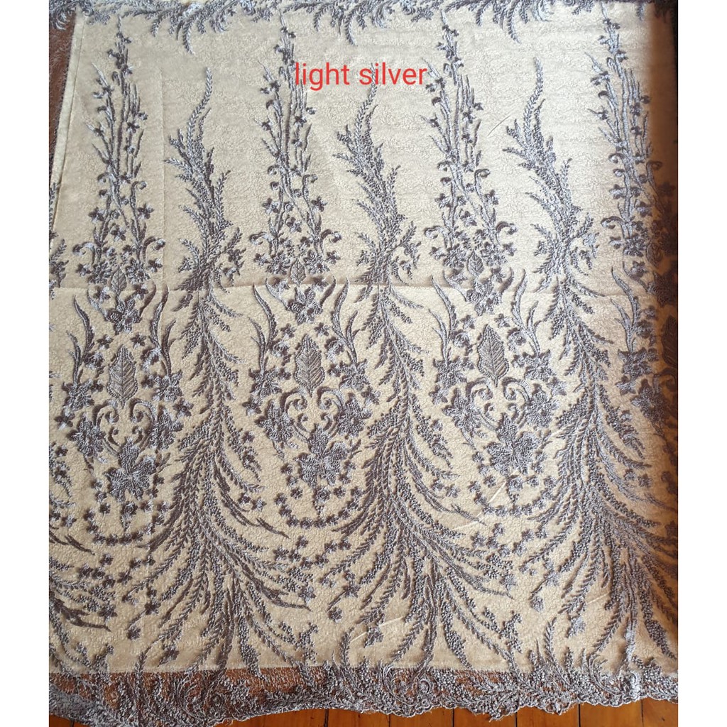 Kain Lace Spider with Sequin Lebar 1,5 / Tille / Tile / Tulle / Tule ( Harga PERSETENGAH METER )