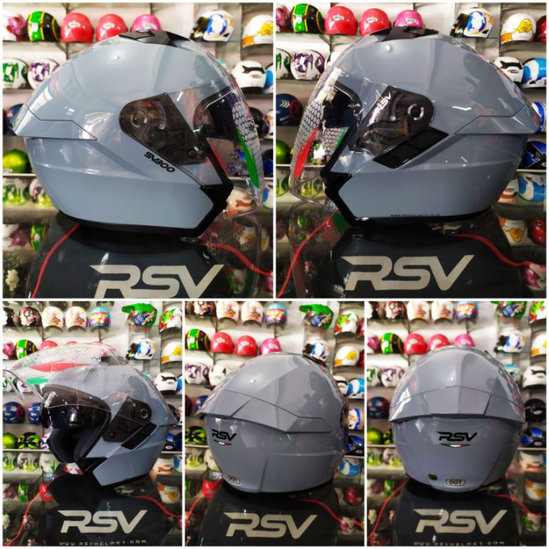 RSV HELM SV300 SOLID ASPHALT GREY | RSV SV 300 ORIGINAL