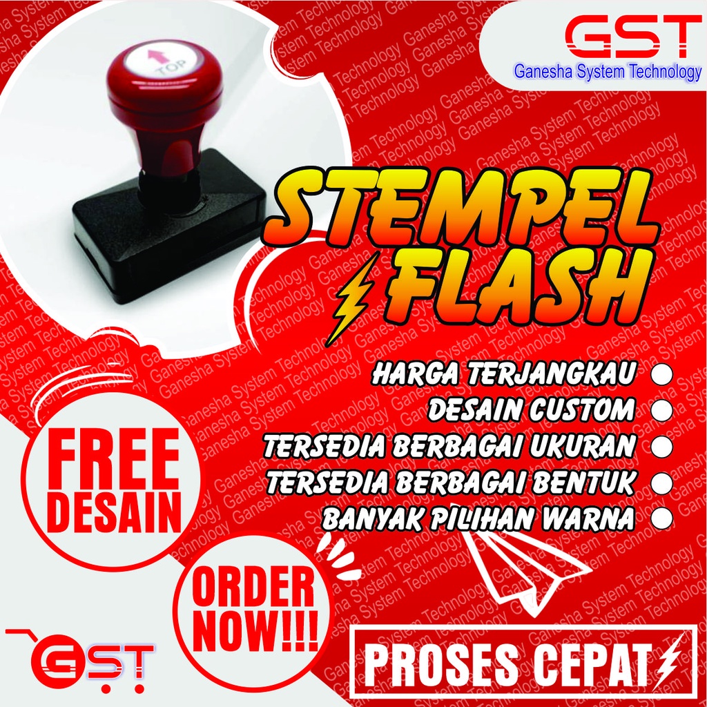 

Stempel otomatis, stempel flash free desain