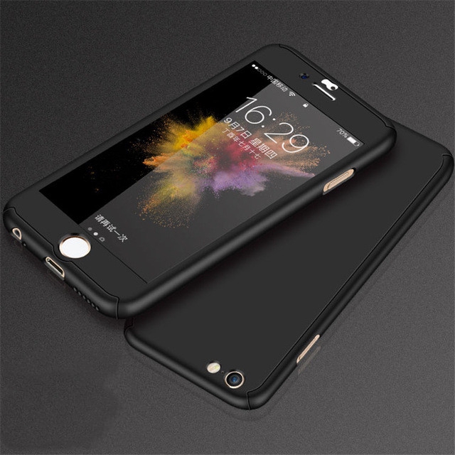 Xiaomi Redmi Case HP 360° Fully Protect Hard Case Xiaomi Redmi 8A 4X 5A 4A 6A 7 8 9A Tempered Glass Cover