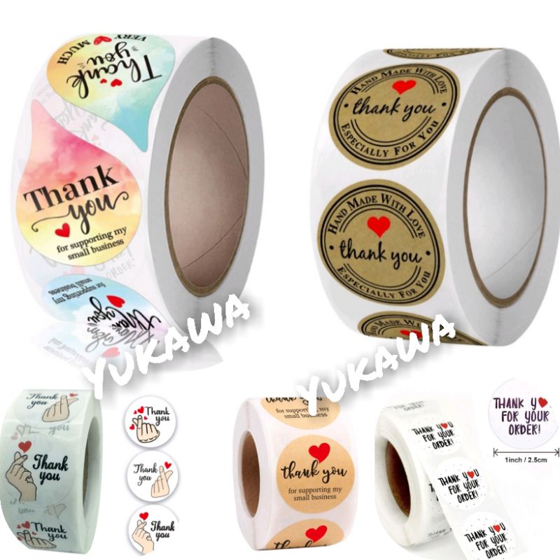 

STICKER THANK YOU STIKER SNACK ONLINE SHOP