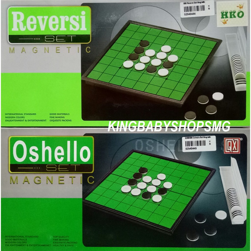 KBS Reversi 500 & Othello QX56500 Set Magnetic Mainan Othello Board Game