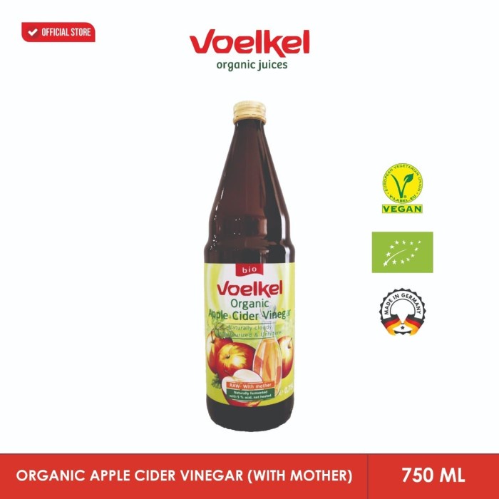 

Jual Voelkel Organic Apple Cider Vinegar With Mother 750 Ml