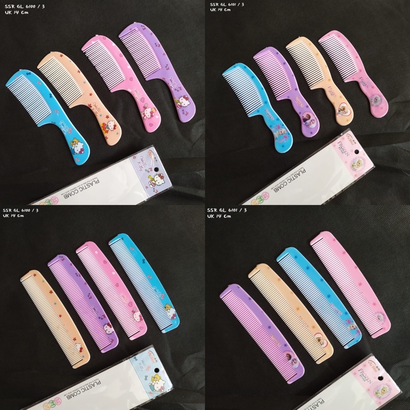 Sisir Kecil Sisir Saku Sisir Souvernir Pernikahan Sisir Termurah Baha Plastik Tebal Karakter Frozen 