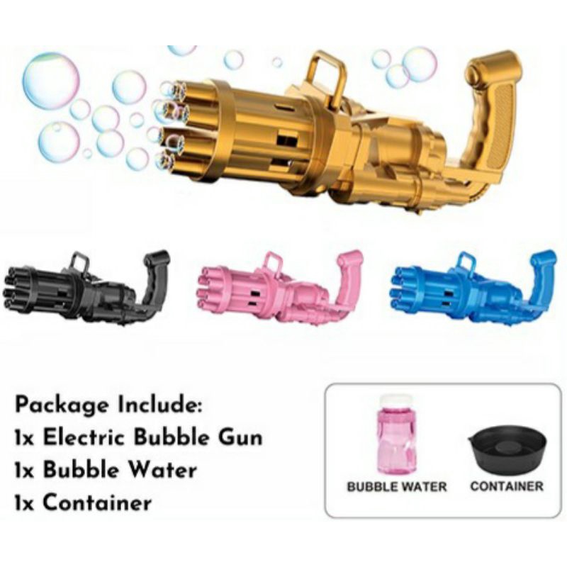 Mainan Pistol Gelembung Automatic Bubble Gun Machine - Mesin Gelembung Tembak anak