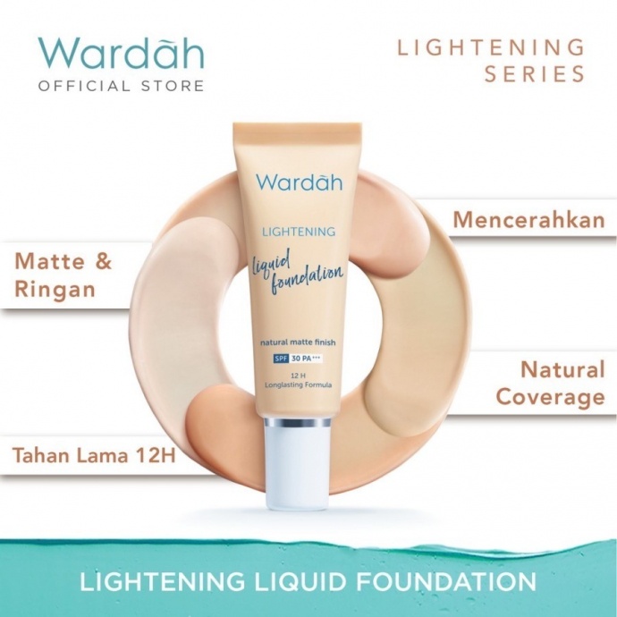 Wardah Lightening Liquid Foundation 6 ml / Wardah Lightening Series