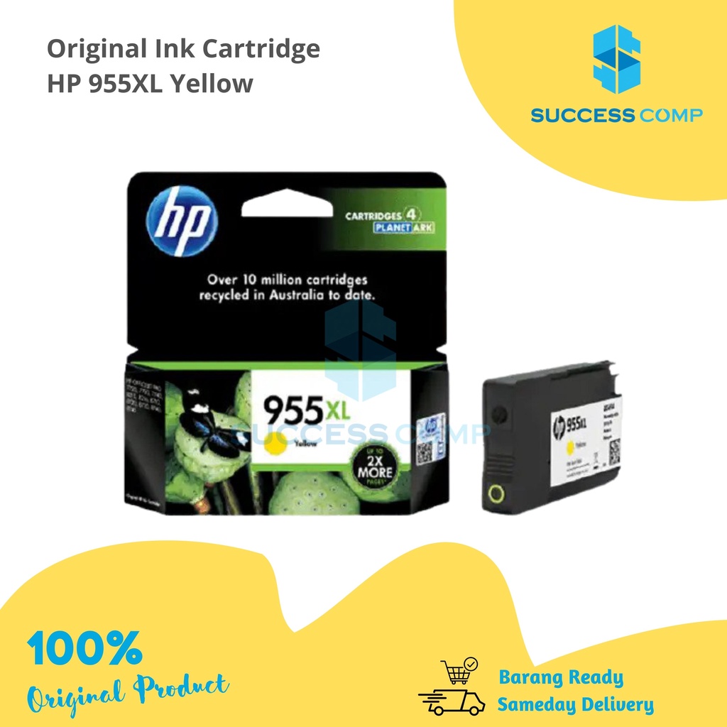 Tinta HP 955 XL Yellow Original Ink Cartridge HP 955XL Yellow