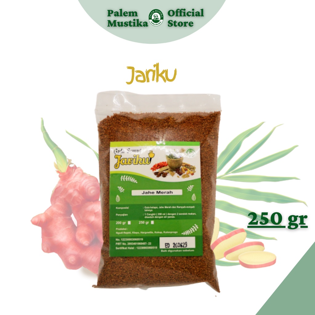 

Instan Bubuk Jahe Merah Jariku 250 gr | Gula Kelapa