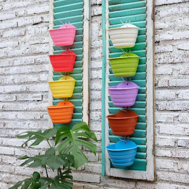  COD Bayar di Tempat  Pot  Bunga Dinding  NKT BUSUR Warna 