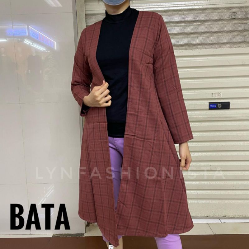 CARDIGAN WANITA MOTIF KOTAK MURAH ADEM