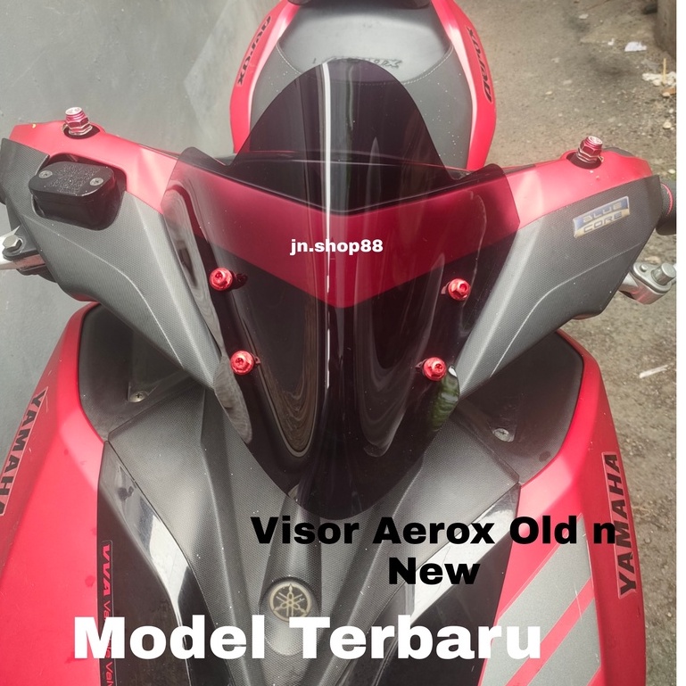 Visor Aerox Model Lancip Windshield New Aerox