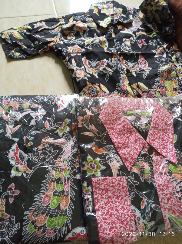 Batik Couple Keluarga Sania Ruffle Ori Ndoro Jowi Dnt Motif Ponik