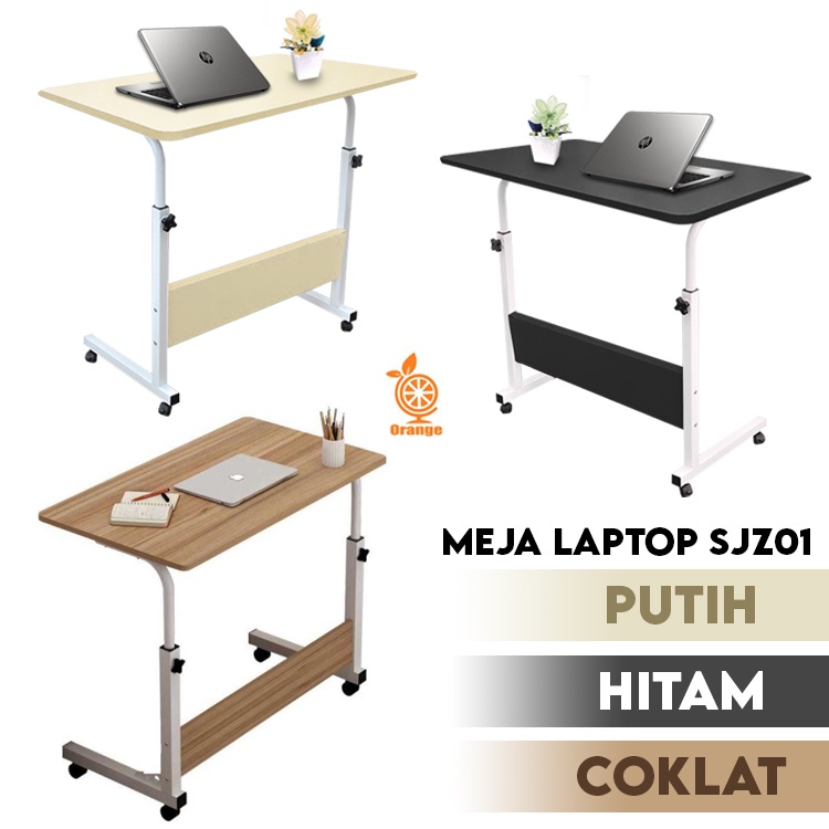 Meja Laptop Lipat Tinggi Adjustable Meja Laptop Kerja Belajar Minimalis Worldhome66