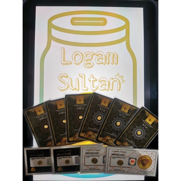 Minigold Logam Mulia (0.25gr, 0.5gr)