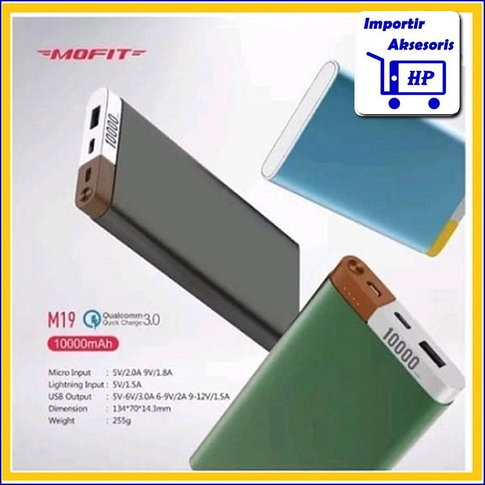 PowerBank Mofit by Veger M19 10.000mAh Fast Charging PB061
