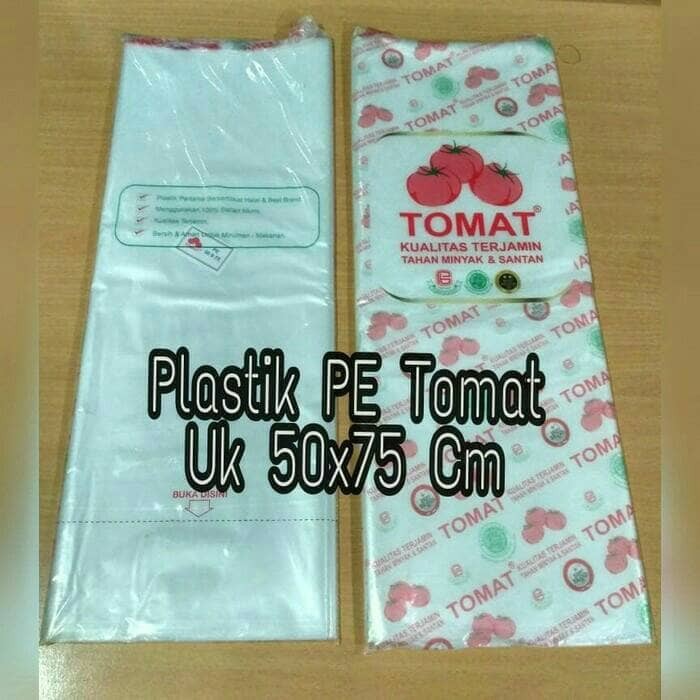 Plastik Makanan - Plastik PE Tomat 50 x 75 - Plastik Ikan - Krupuk