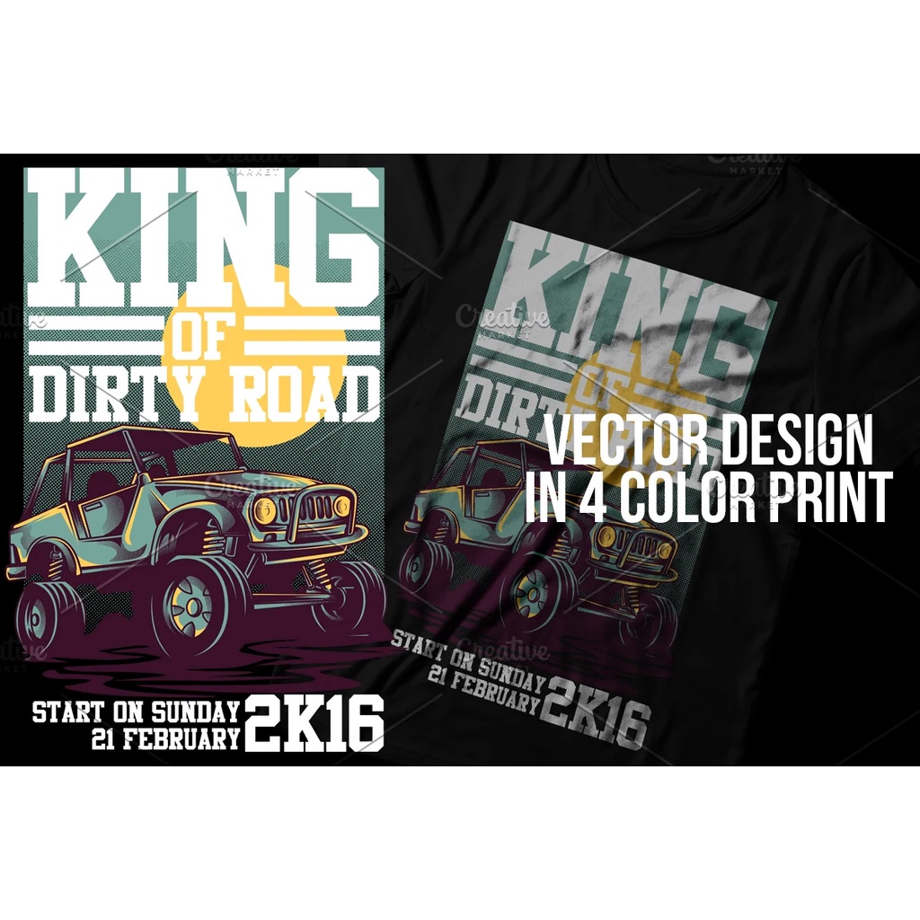 King Of Dirty Road Illustration