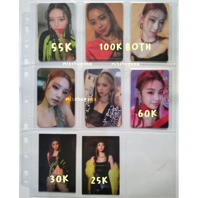 Photocard PC Itzy Guess Who Yeji Lia Ryujin Chaeryeong Yuna Hidden Card