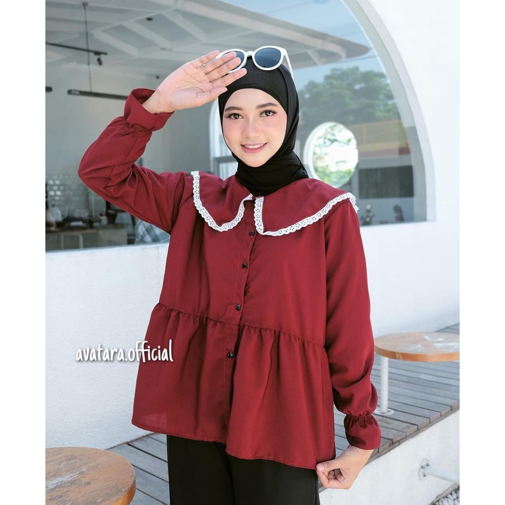 BLOUSE NOVILA RENDA ATASAN WANITA BAJU WANITA