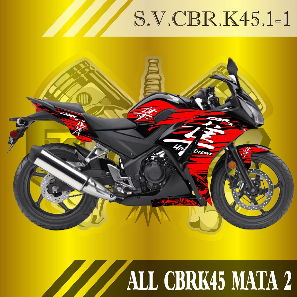 STICKER STRIPING LIST VARIASI HONDA CBR K45 - STRIPING CBR K45 HAYABUSA