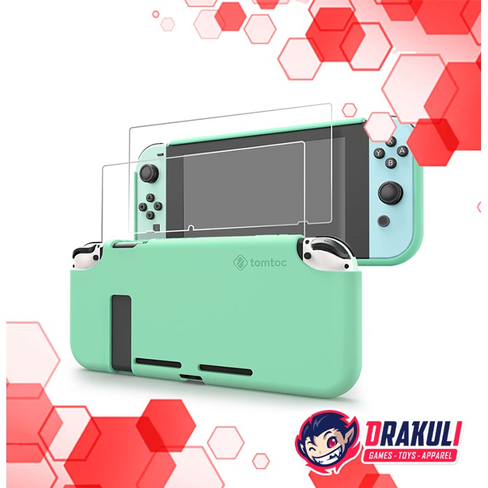 Nintendo Switch Tomtoc Liquid Silicone Case - Green