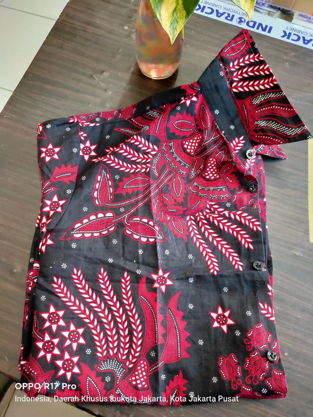 Bswart Batik Hrb026 Kenongo Hem Pendek Padi Pekalongan M L Xl Batik Pria Murah Modern Grosir