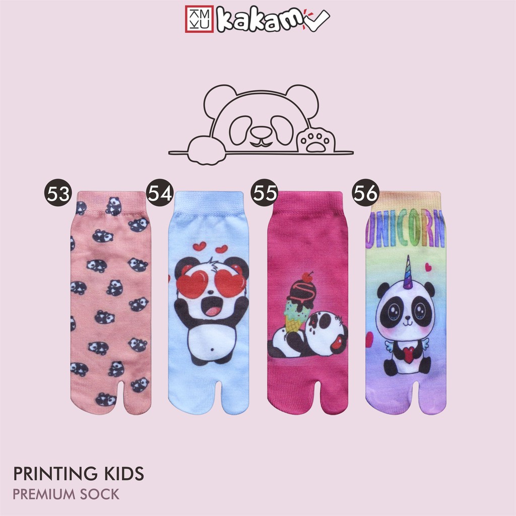 Kakamu Kaos Kaki Jempol Anak Printing Karakter 3