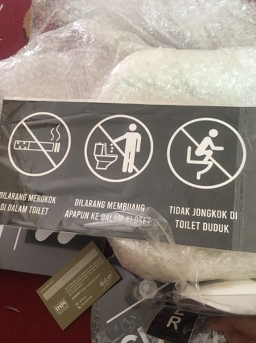 Papan Tanda Buang Sampah - Sign Buang Sampah - Sign Trash - Wall Decor Signage