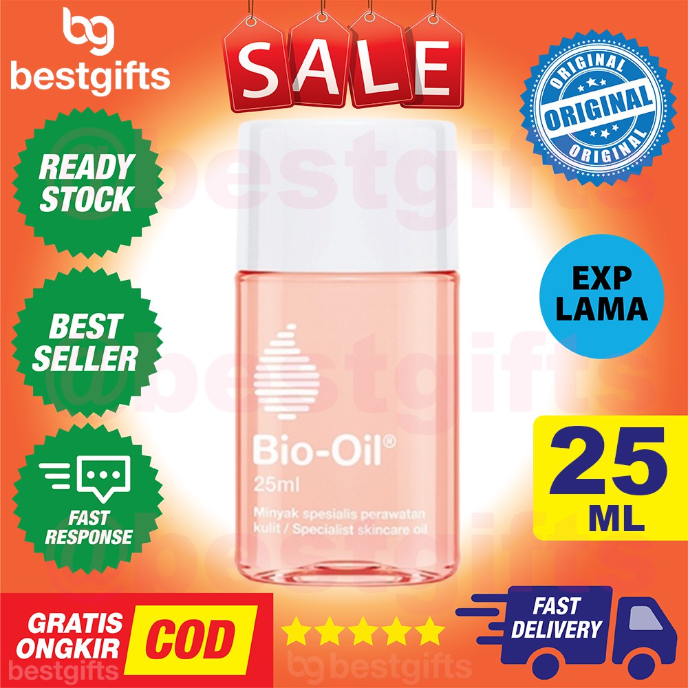 BIO OIL 25 ML 25ML BIOOIL PENGHILANG BEKAS LUKA PASCA HAMIL SCAR STRETCH MARK SELULIT STREACH